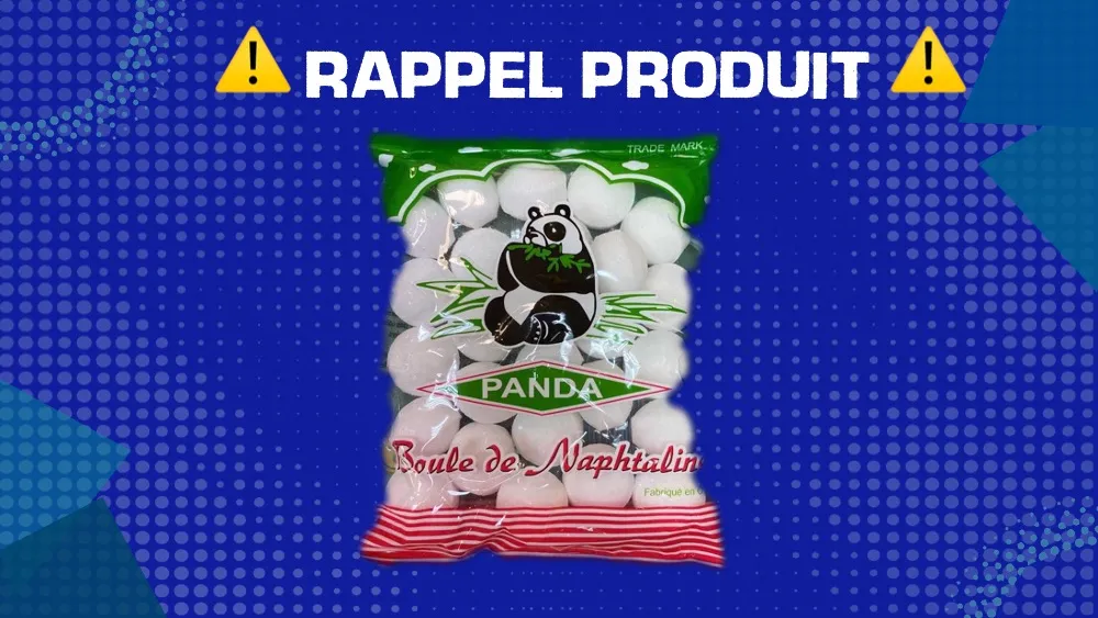 RAPPEL PRODUIT : boule de naphtaline de marque « PANDA » vendu à La Réunion  – Free Dom