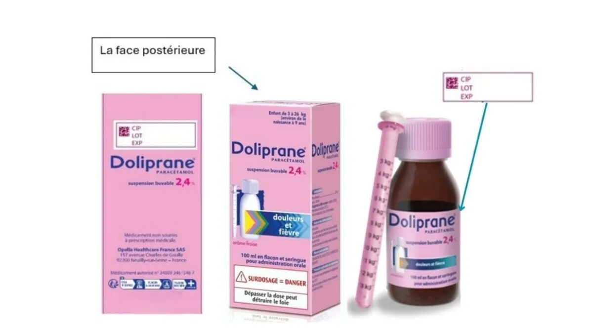 Doliprane 2,4 % : rappel de 27 lots en raison d'un dfaut sur les pipettes  doseuses  Free Dom