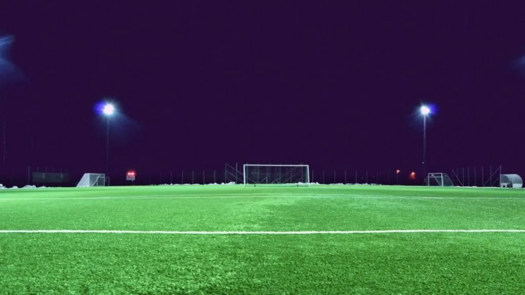 Football terrain foot ballon