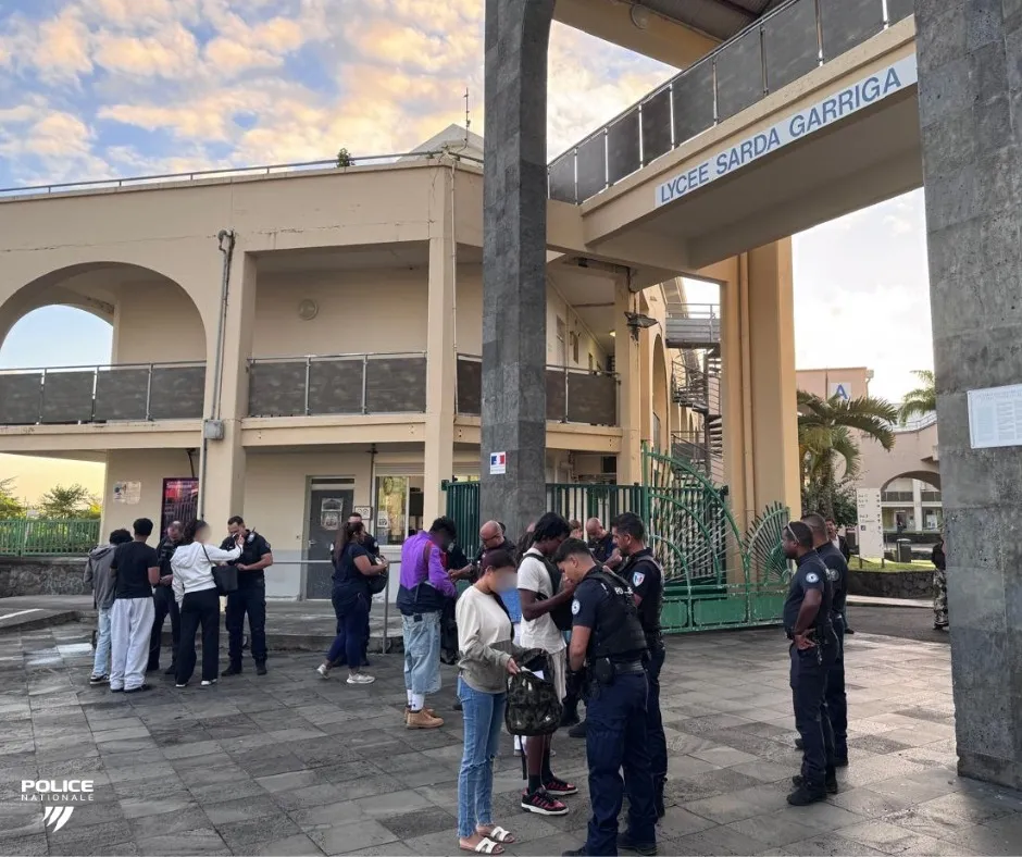 Saint-André : opération de sécurisation menée aux abords du lycée Sarda Garriga