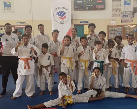 Karaté kyokushinkai : le club Kim Dao brille à la Coupe de La Réunion avec 14 médailles remportées