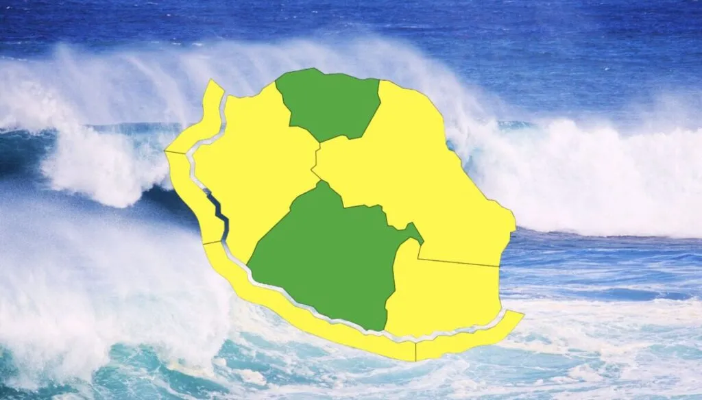 Vigilance jaune à La Réunion : vent fort et houle australe sous surveillance dès ce samedi soir