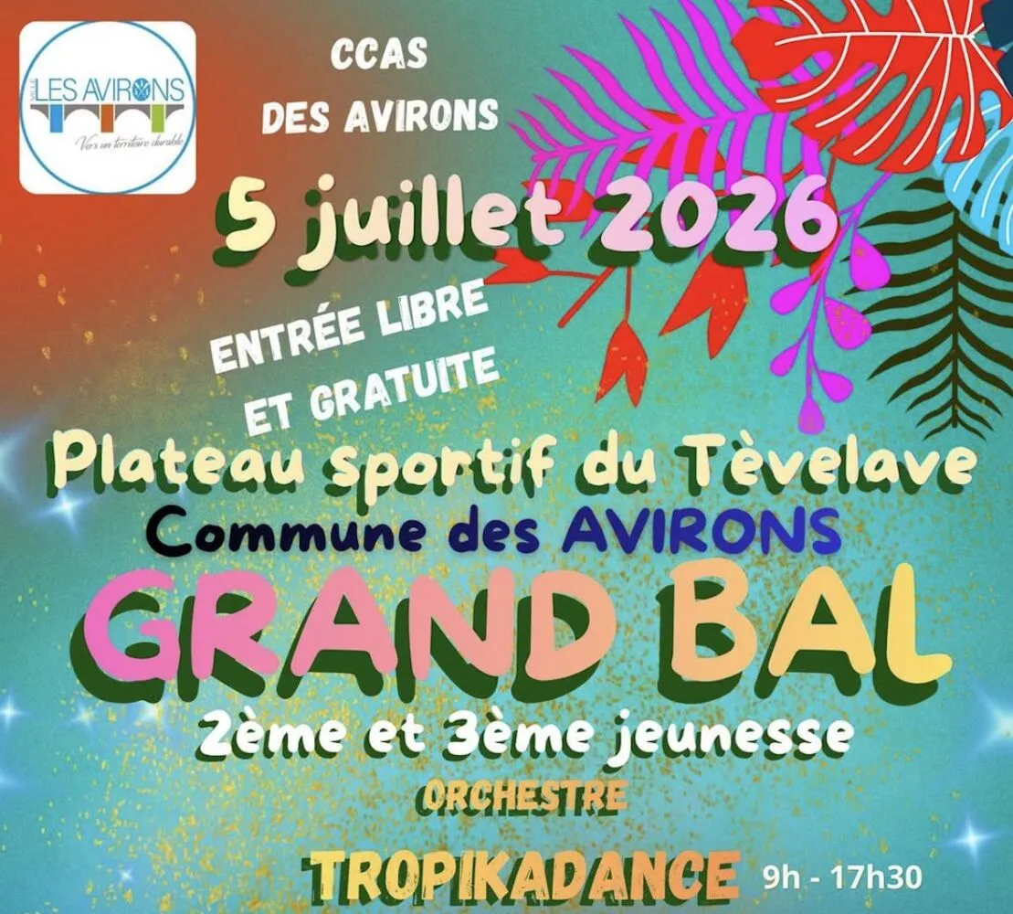 Les Avirons : un grand bal gratuit au Tévelave pour la 2e et la 3e jeunesse le 5 juillet