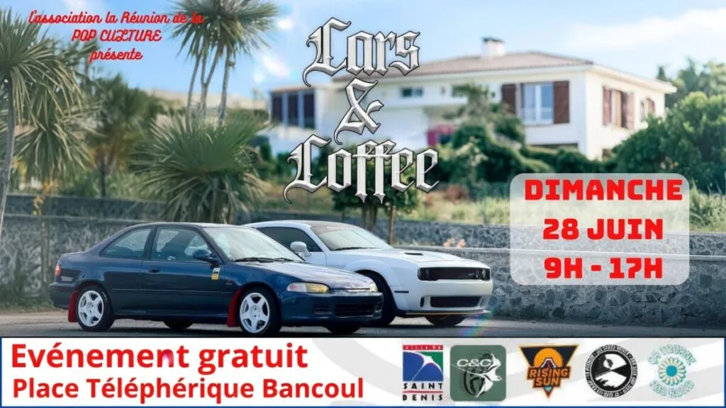 Cars & Coffee 2026 : des véhicules d’exception exposés en toute convivialité à Sainte-Clotilde