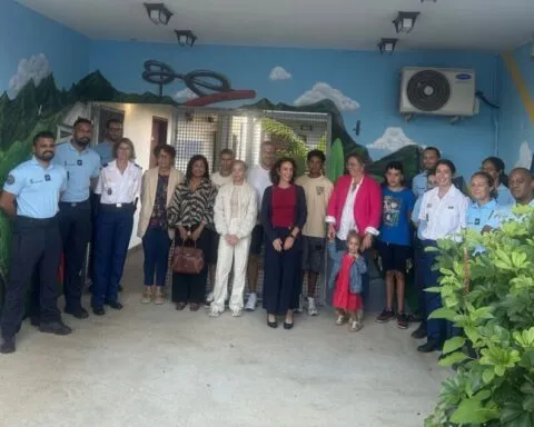 Trois-Mares : une fresque réalisée par des collégiens prend place au sein de la gendarmerie