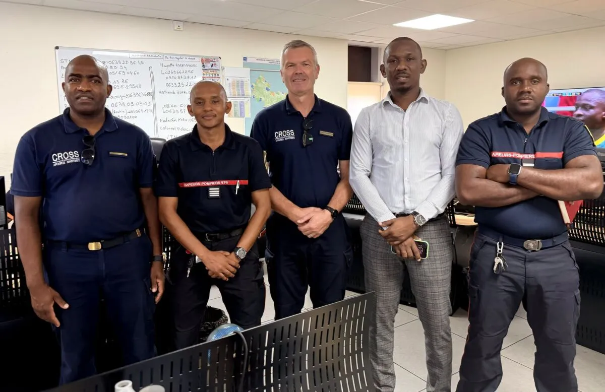 Le nouveau directeur du CROSS Sud Océan Indien en visite officielle au SDIS de Mayotte